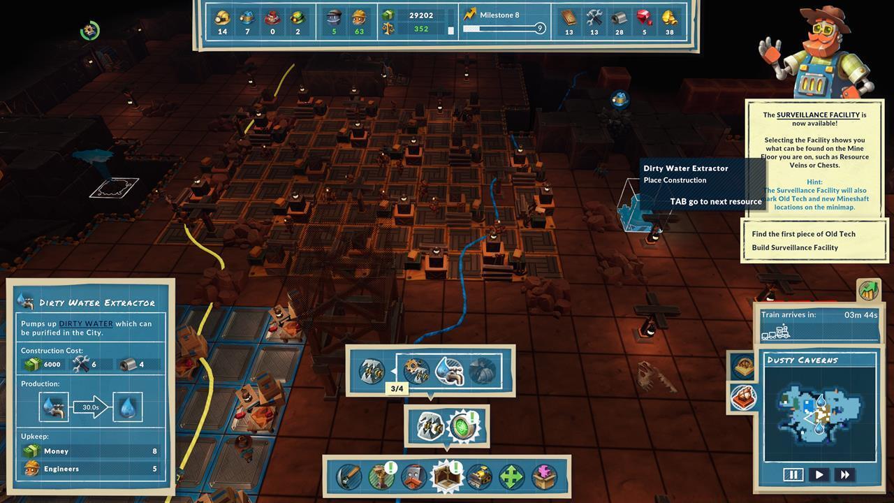 Dirty Water Extractors are needed to make the Water resource, which satisfies the needs of citizens.