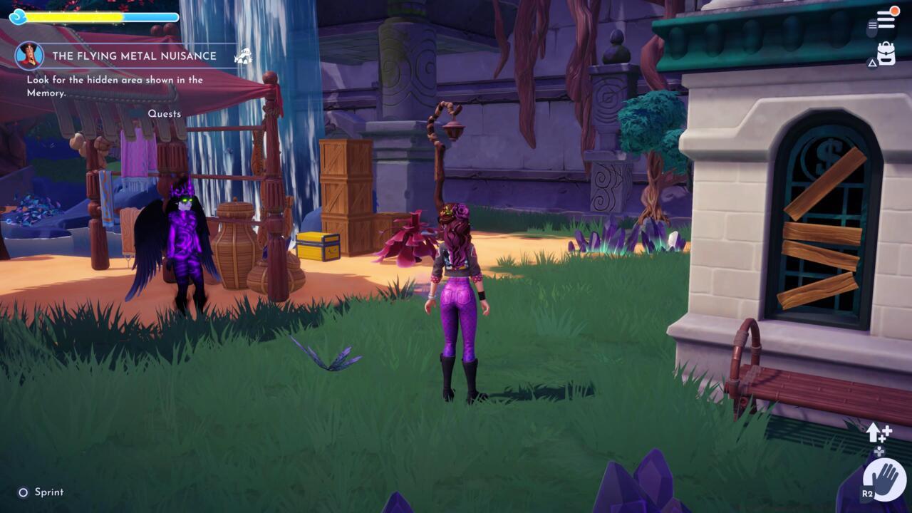 The path ahead leads you to the secret area to find EVE's memory.