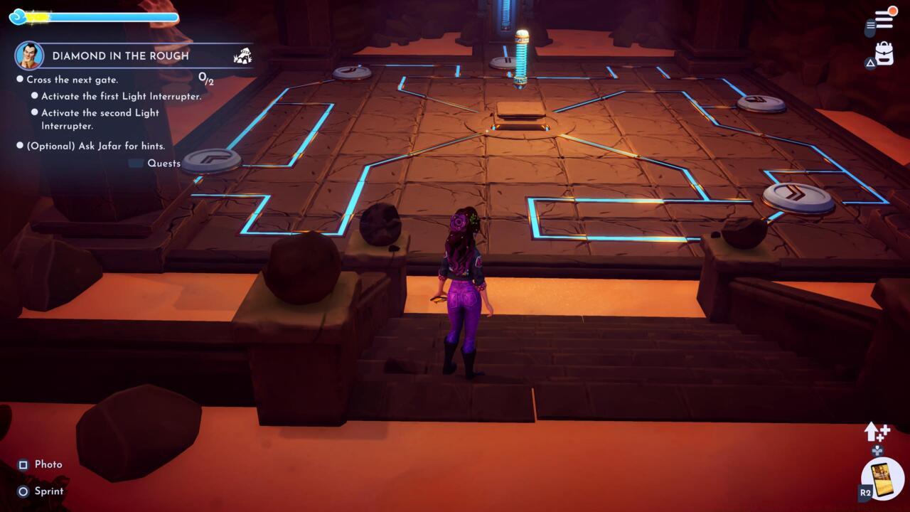 This is how the room should look when you've successfully powered the Power Coil.