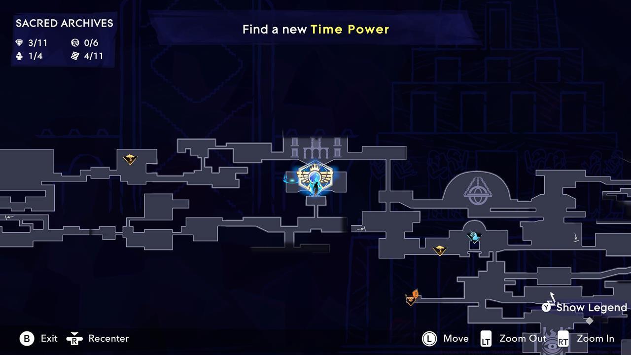 The Sacred Archives puzzle location on the map