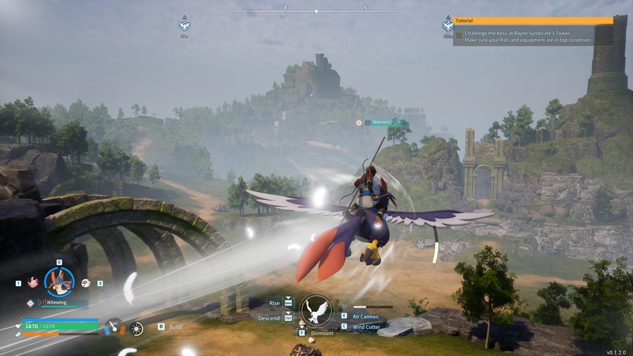 One of Nitewing's abilities creates a tornado while also granting a burst of speed. Unfortunately, it uses up a lot of stamina, too.