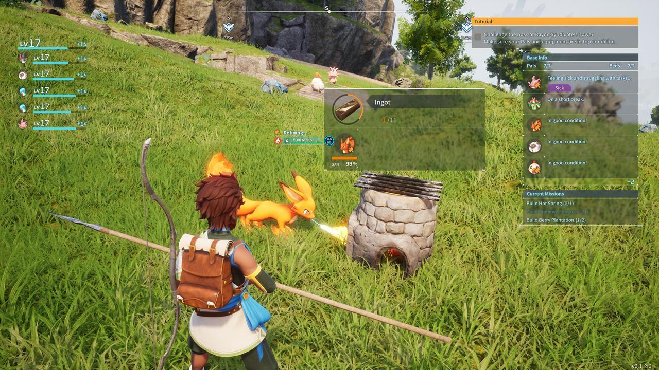 The Foxspark will breathe flames to turn Ore into Ingots.