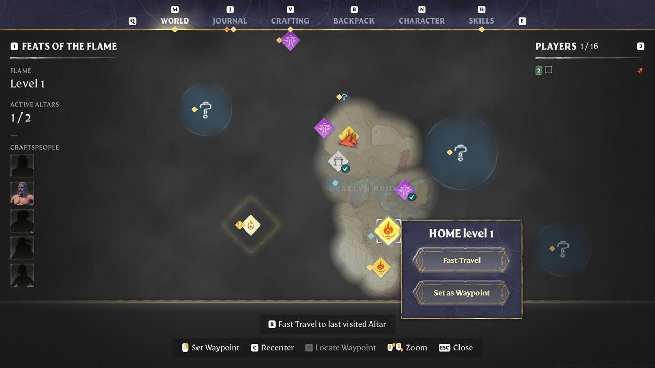 Speed up exploration: Fast travel, Glider, and Grappling Hook