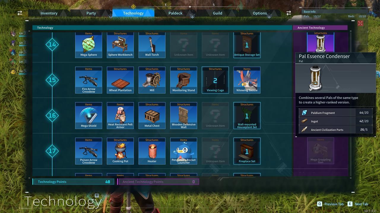 You'll need to unlock the Pal Essence Condenser.