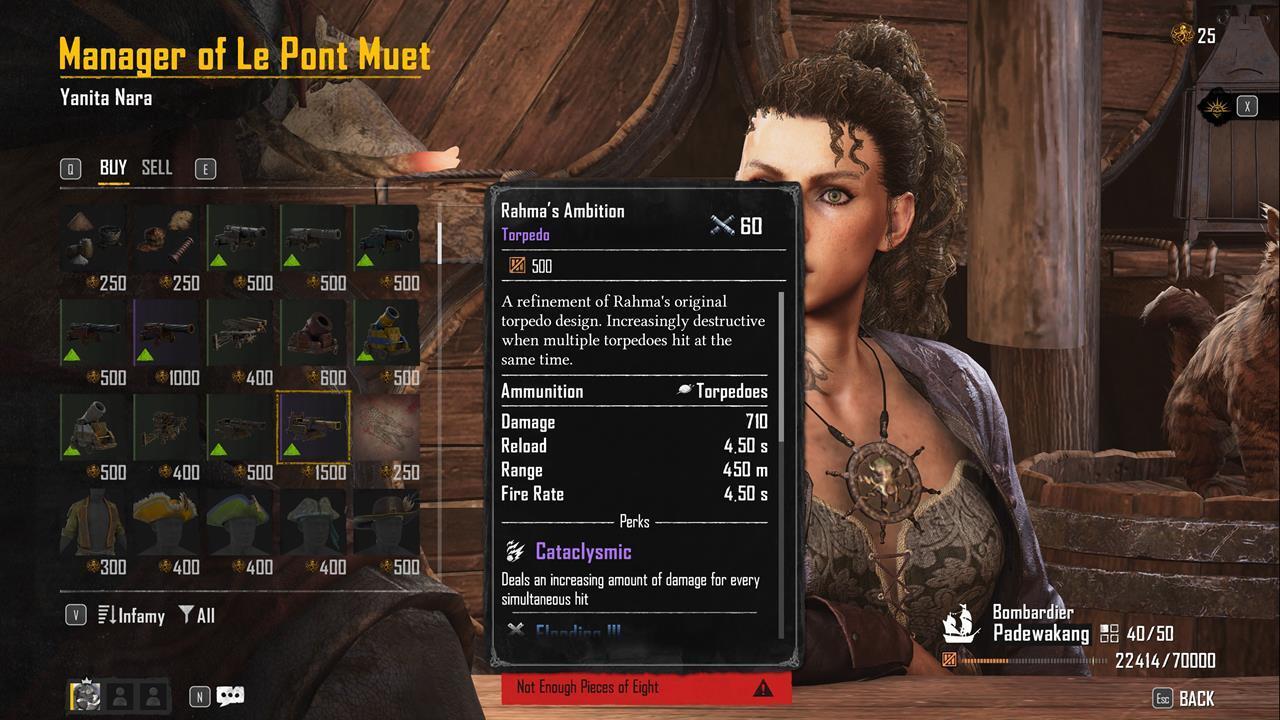 Amass Pieces of Eight so you can buy some cool stuff.