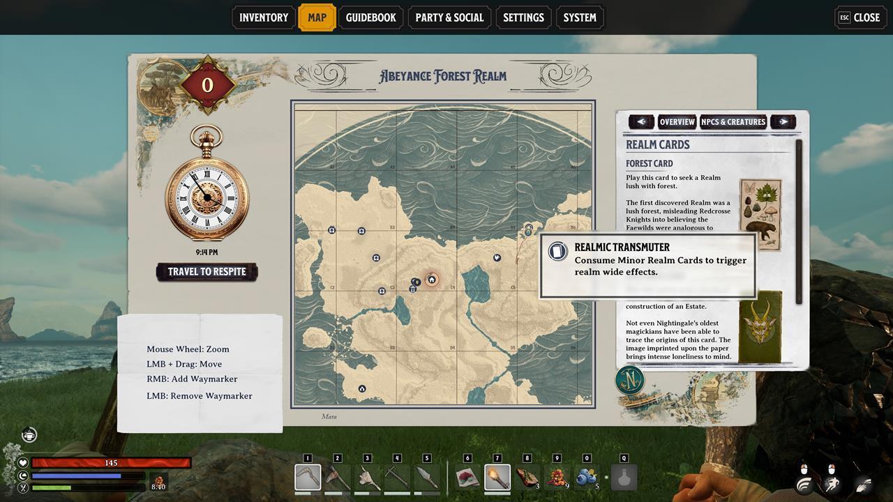 A Realmic Transmuter found in an Abeyance Forest Realm