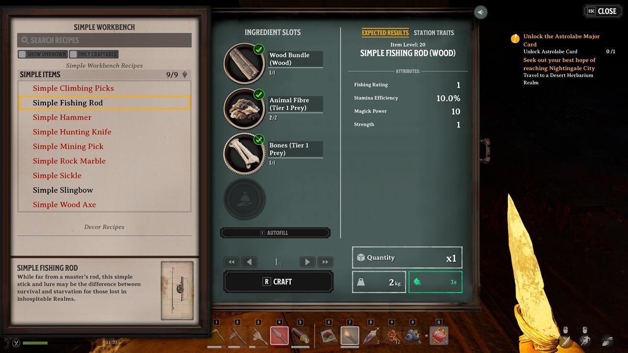 Craft a Simple Fishing Rod so you can try this activity.