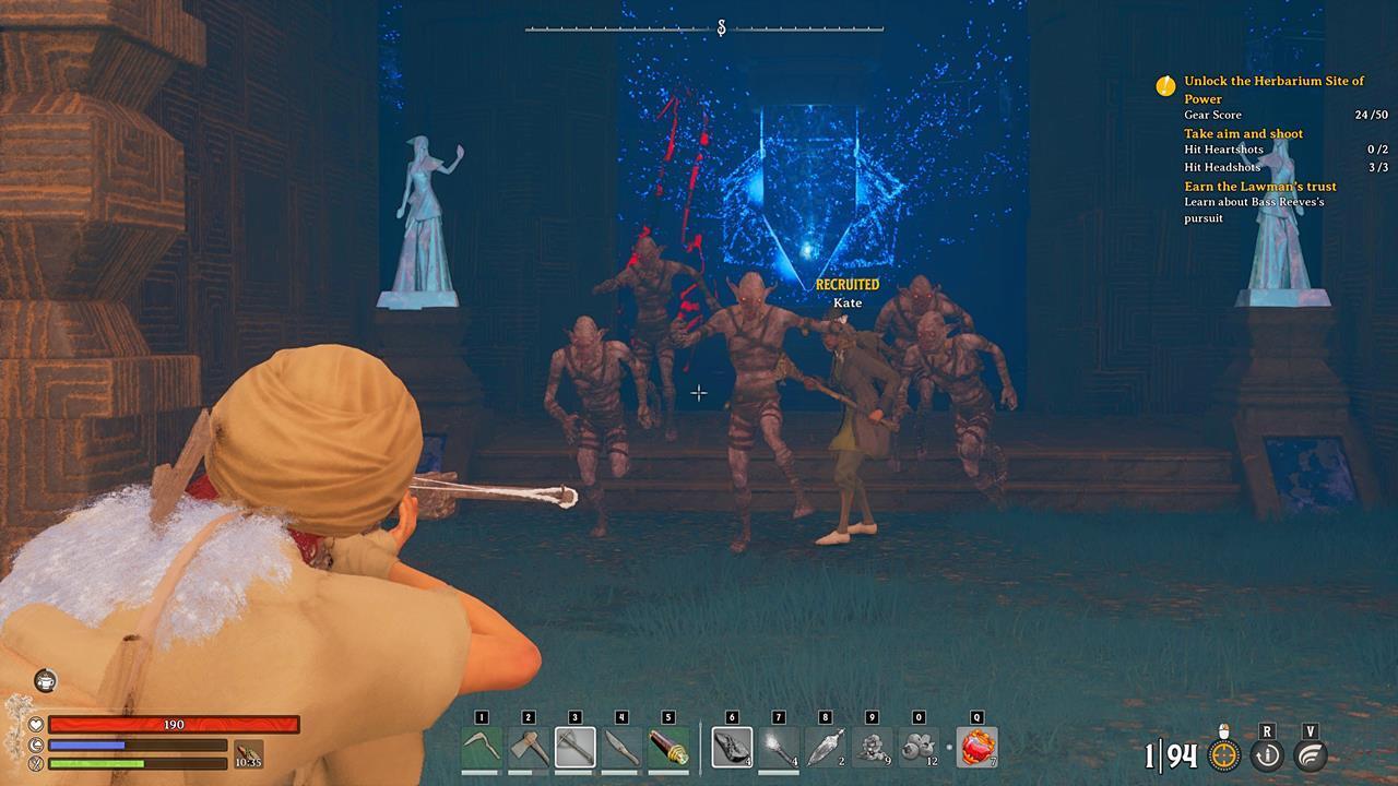 Land critical hits against foes using your Simple Slingbow.