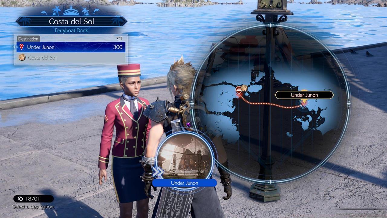 Fast travel from Costa del Sol to Under Junon