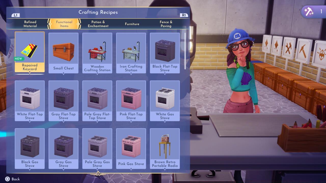 Combine the keycard pieces to make the Repaired Keycard.