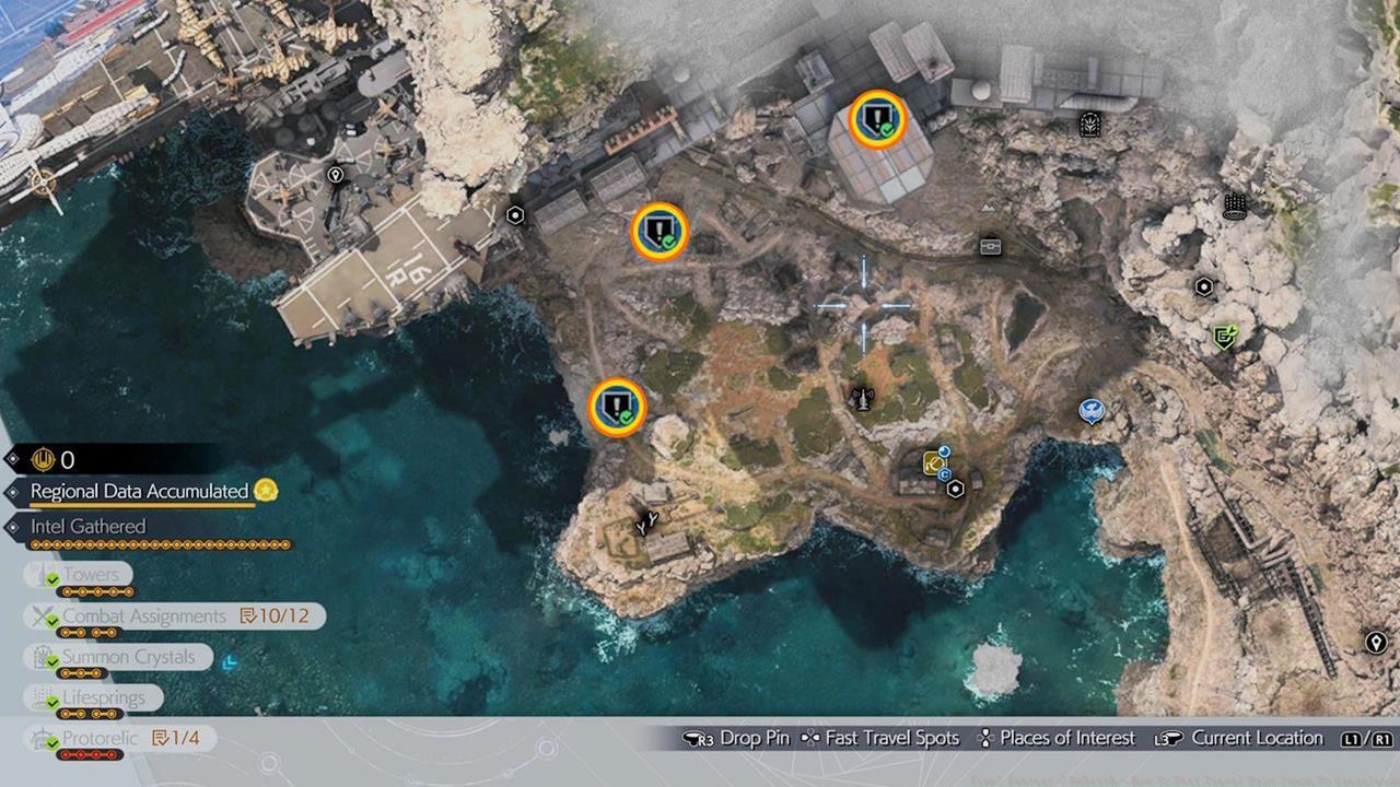 That's why we marked down the locations as they appear on the region map.