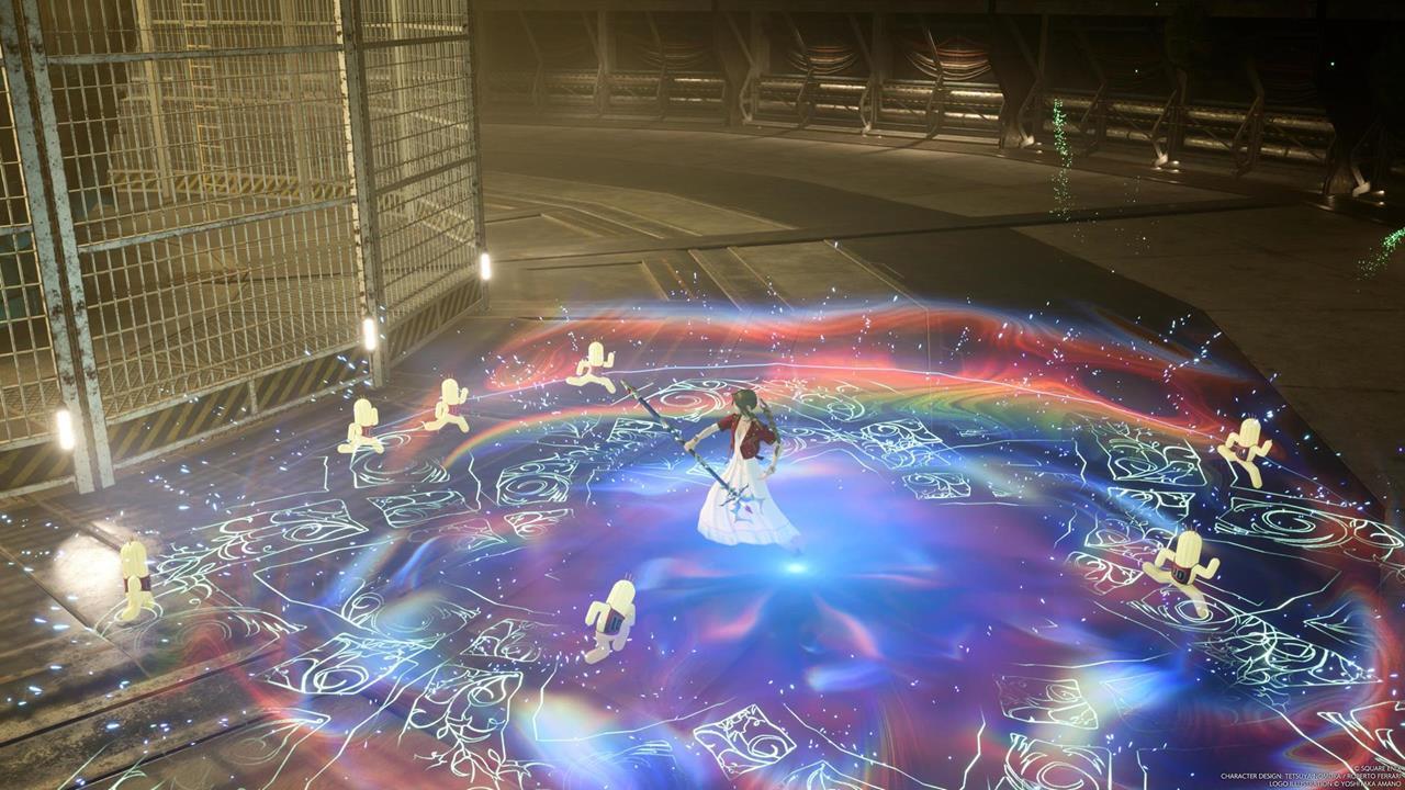 Create auras that empower Aerith's basic attacks.