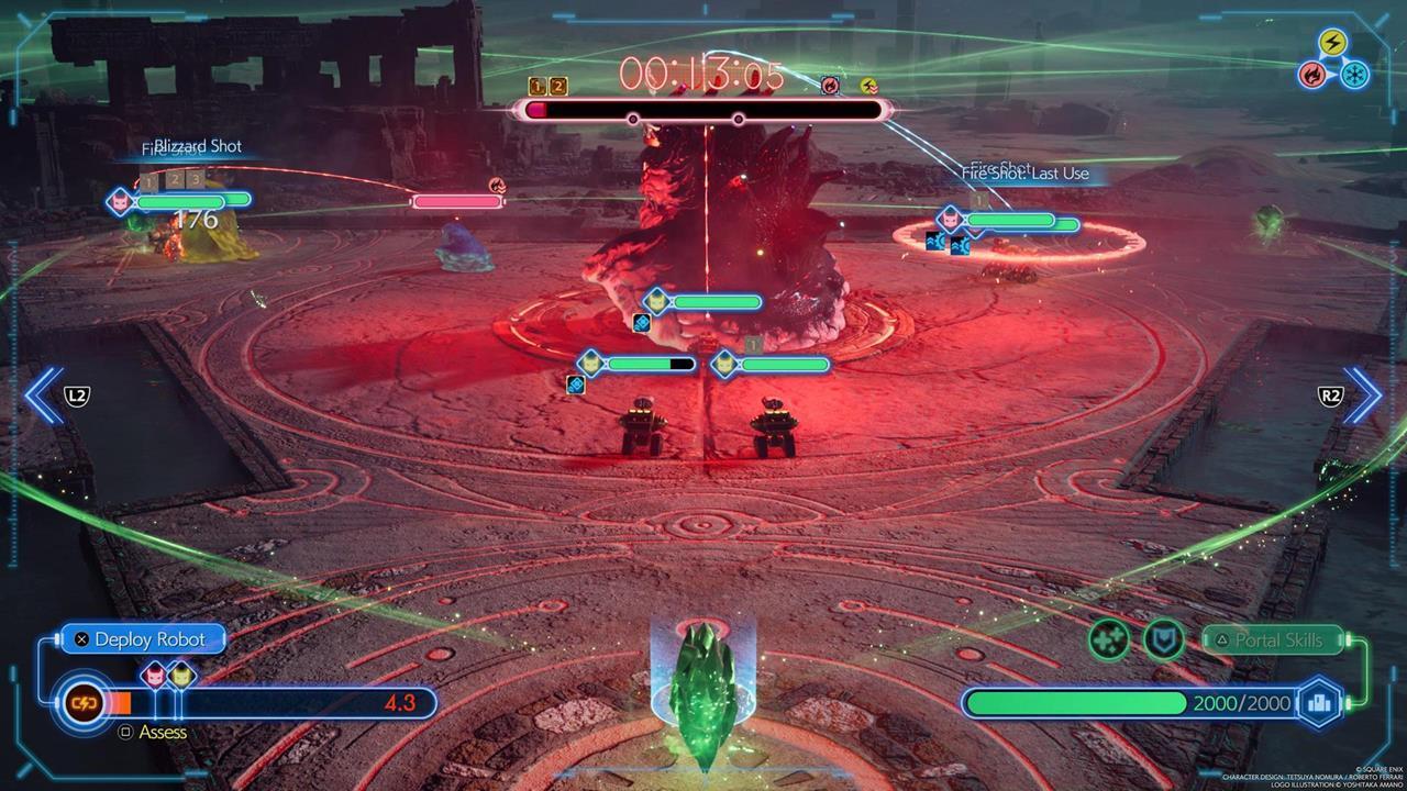 It's all about overwhelming the King Flan with sheer numbers. Make sure you always have units attacking it, even if other bots are bogged down while dealing with minions.