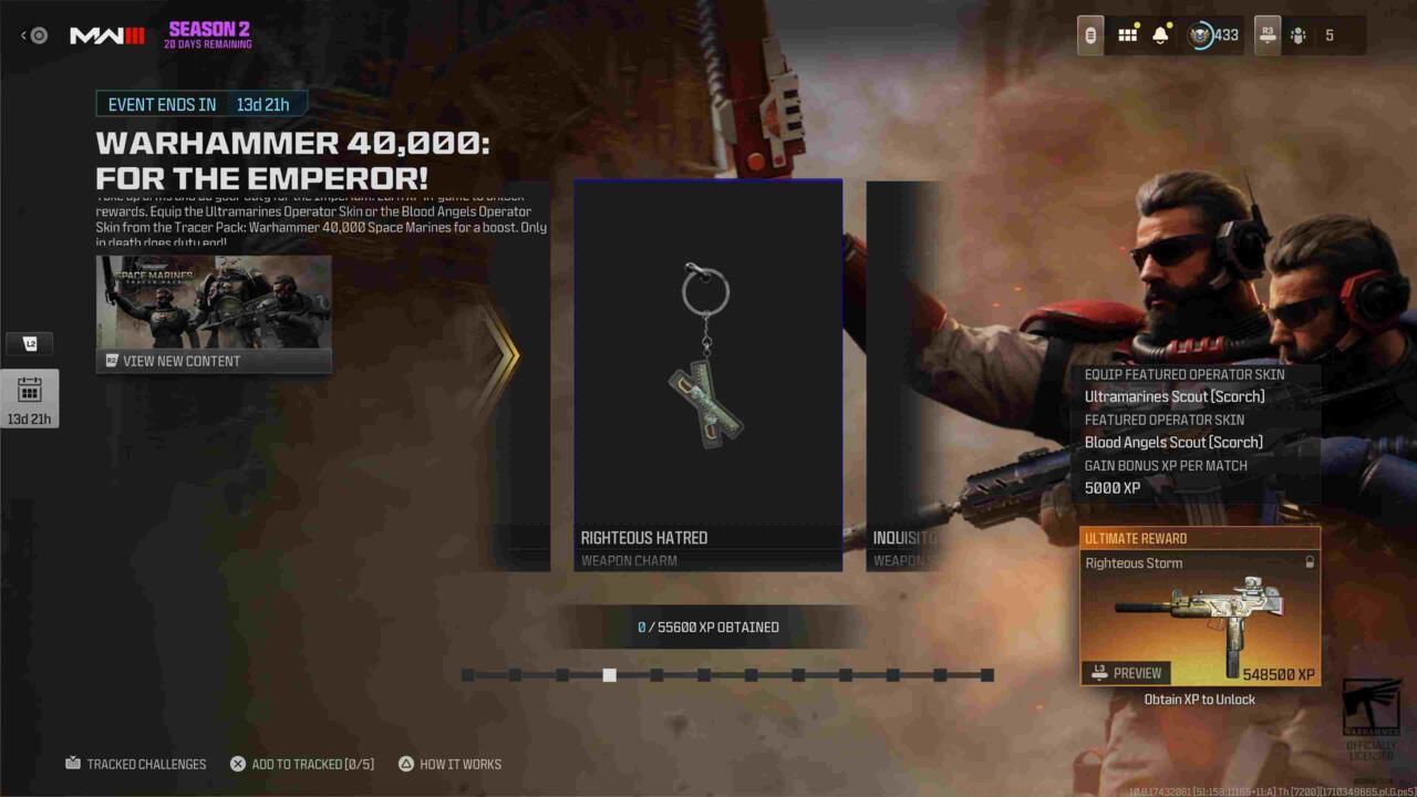 Righteous Hatred chainsword weapon charm