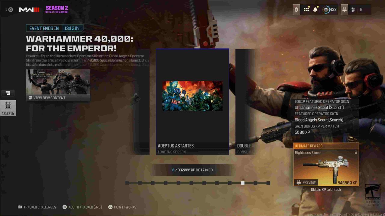 Adeptus Astartes loading screen artwork