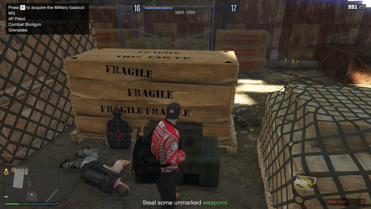 Concealed Weapons mission in GTA Online