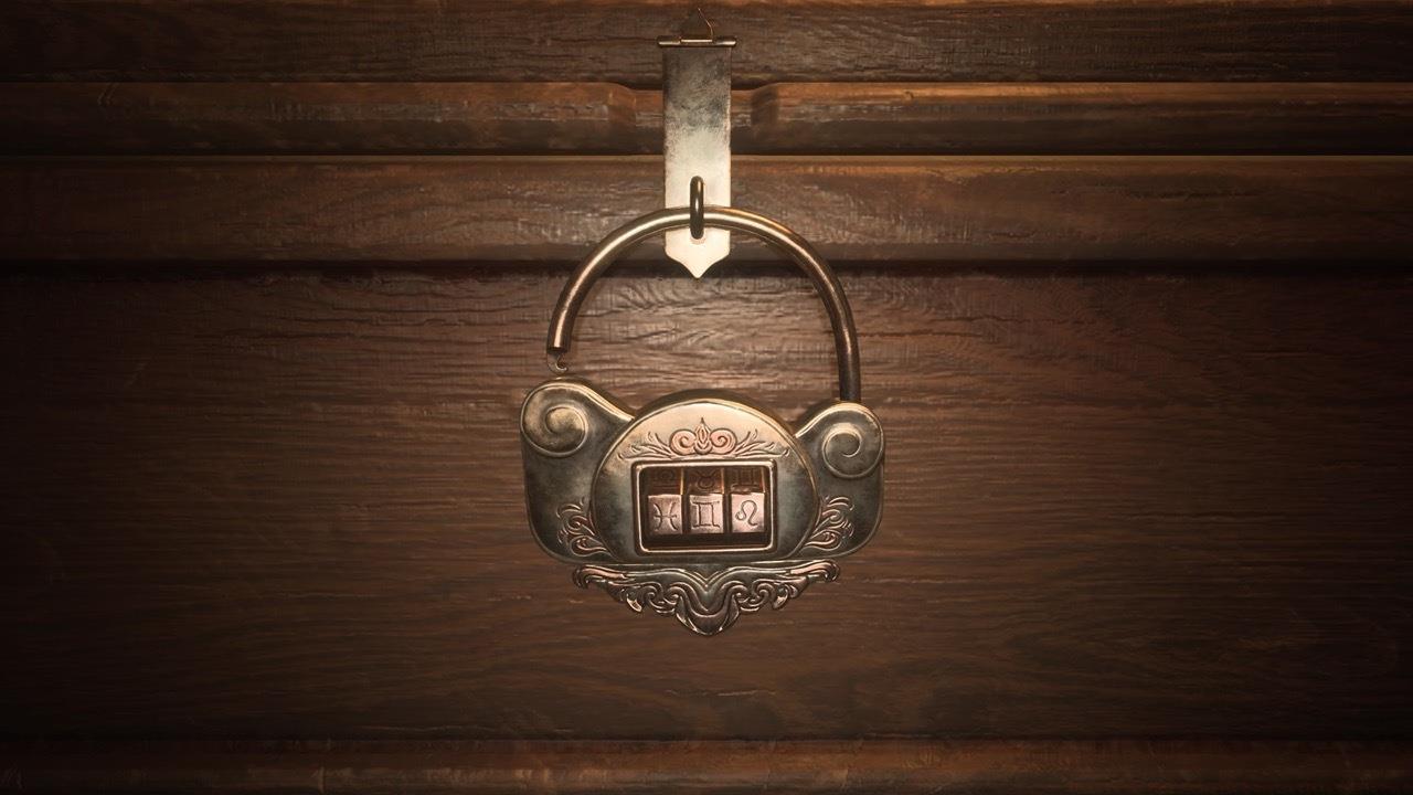 The combo for the lock in Cassandra's Room is Pisces, Gemini, Leo.