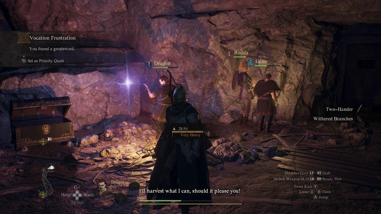 Warrior and Sorcerer unlock requirement: Obtain a greatsword and an archistaff as part of the Vocation Frustration quest