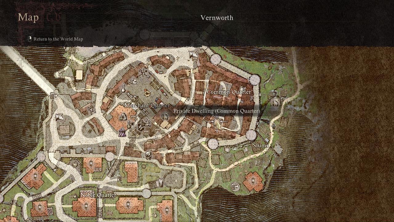 A map showing the location of the dwelling.