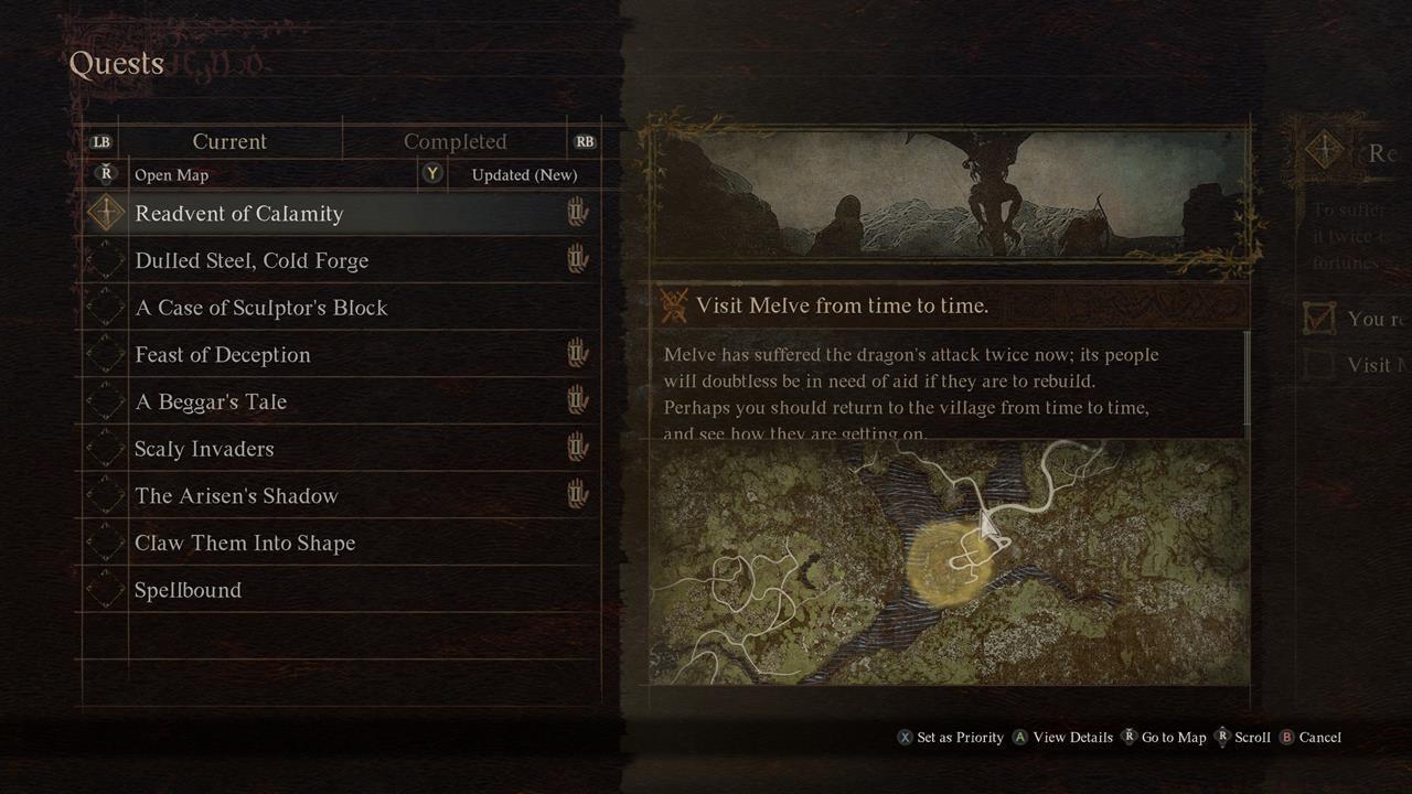 Prerequisite quests and the point of no return