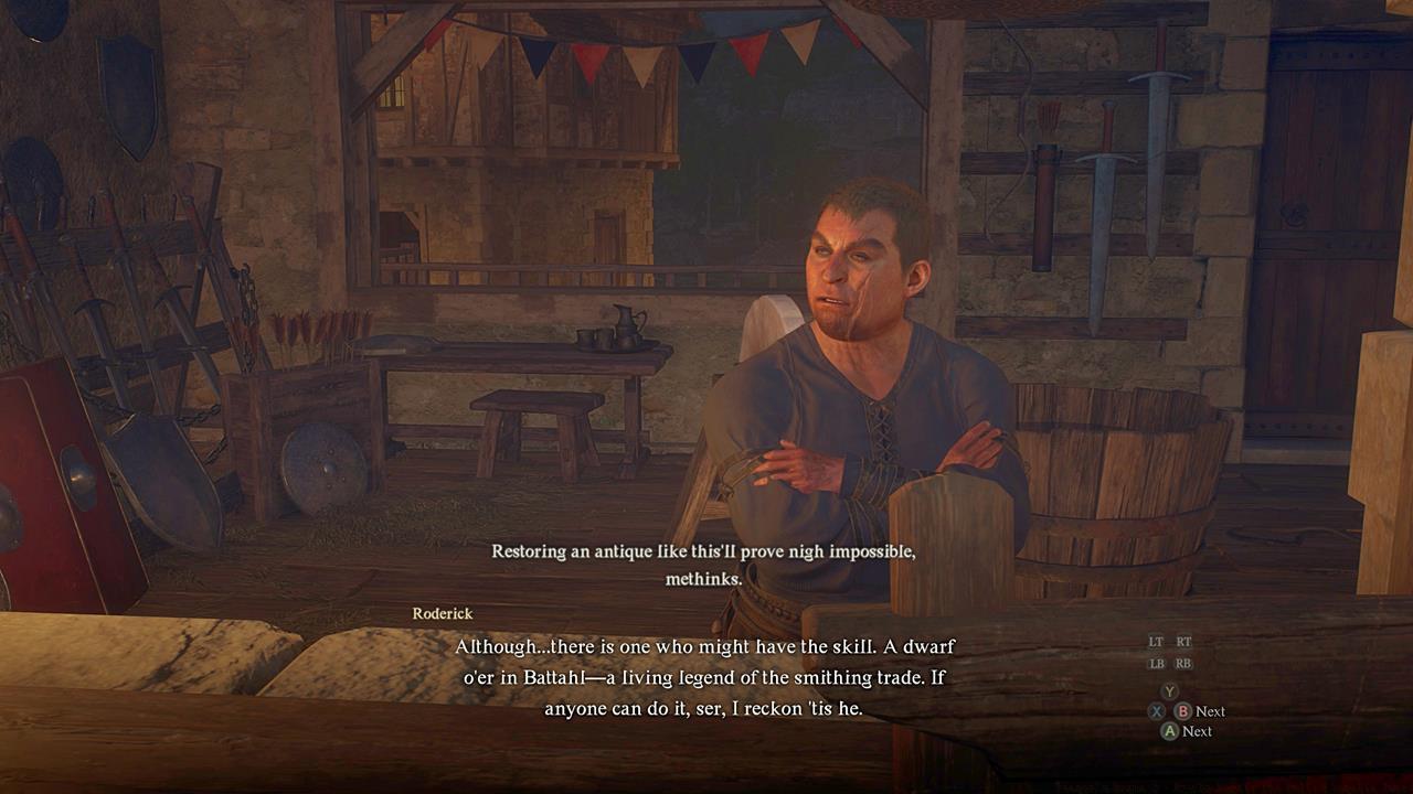 Ask Roderick about the blade