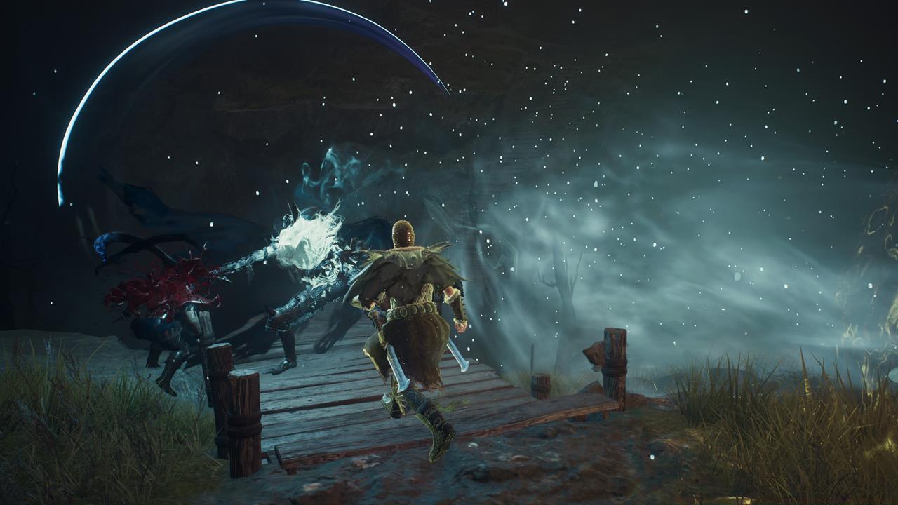 Avoid fighting the Dullahan if it moves close to the lake's waters.