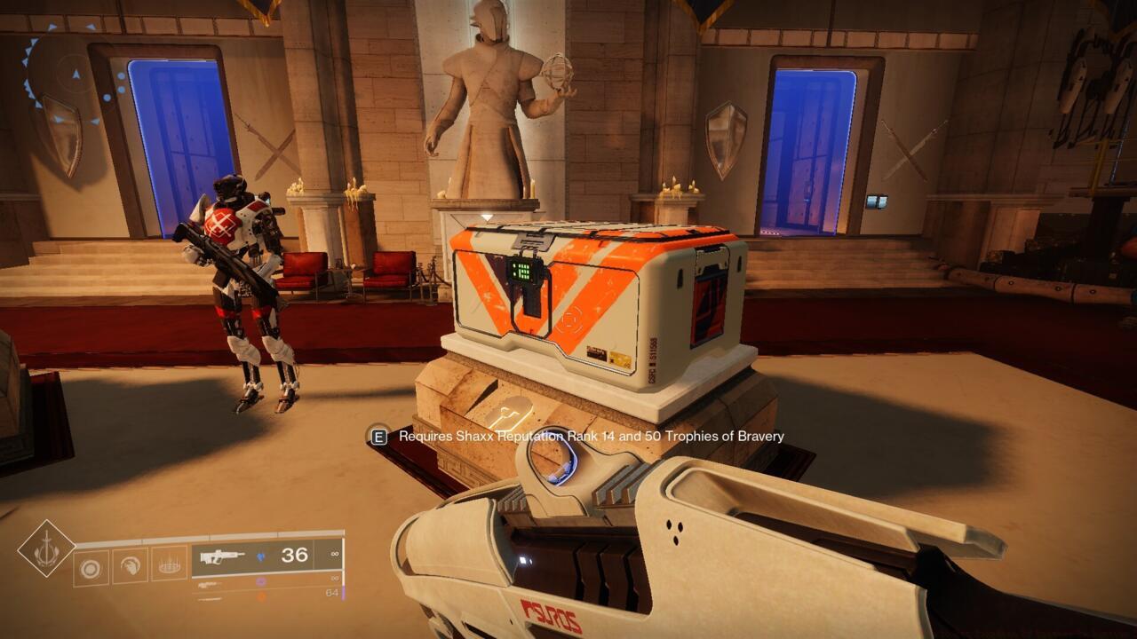 Increasing your reputation rank with Shaxx is as important as gathering the currency.