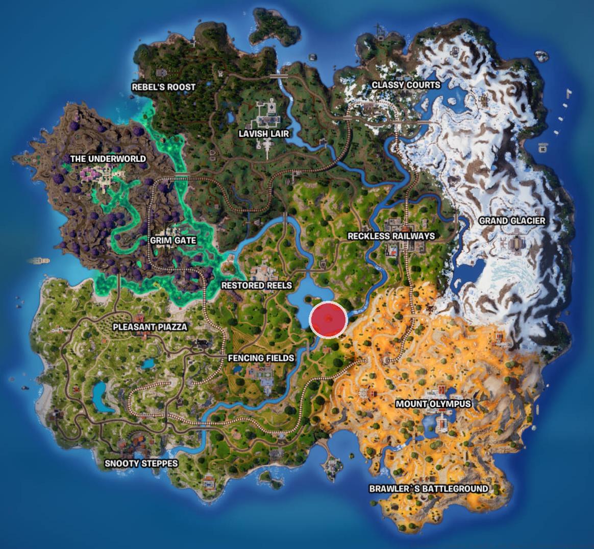 On a grassy island in the center of everything solution