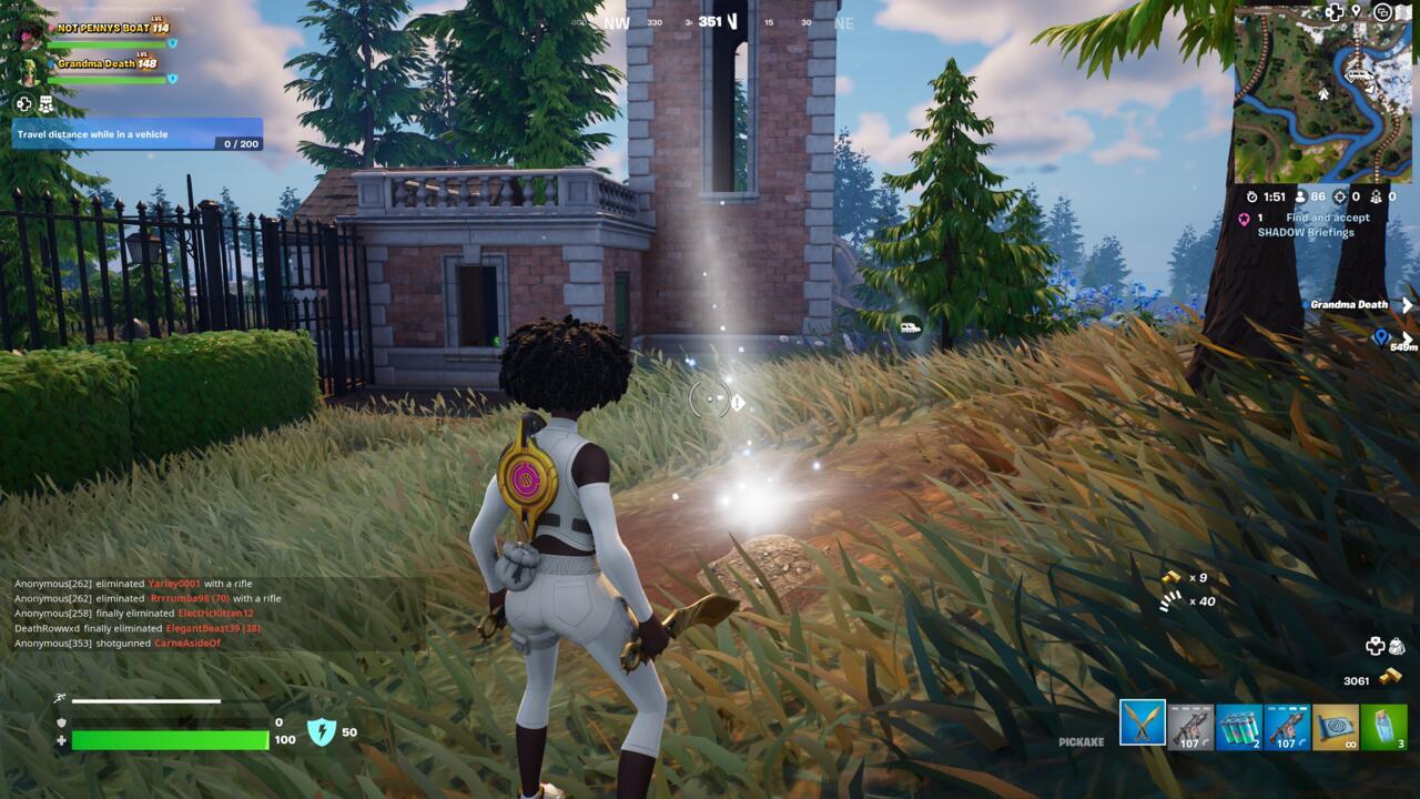 Near the snow where people bury yummy bones