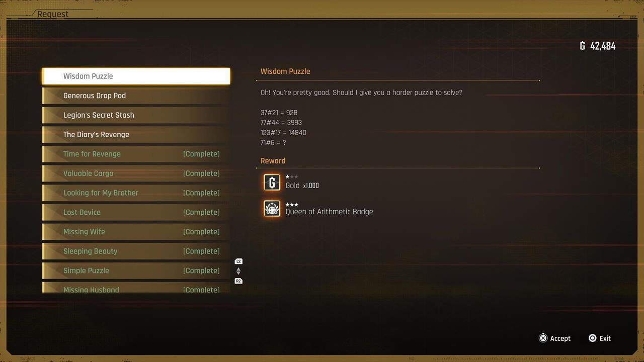 Puzzle #2: Wisdom Puzzle