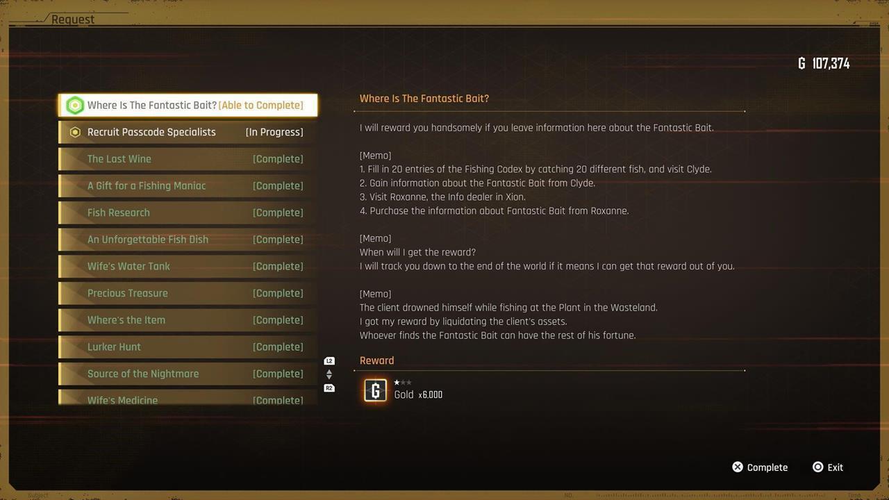 Where Is the Fantastic Bait: Mission start