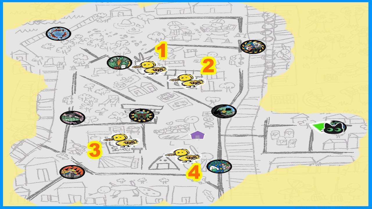 Duckling locations map