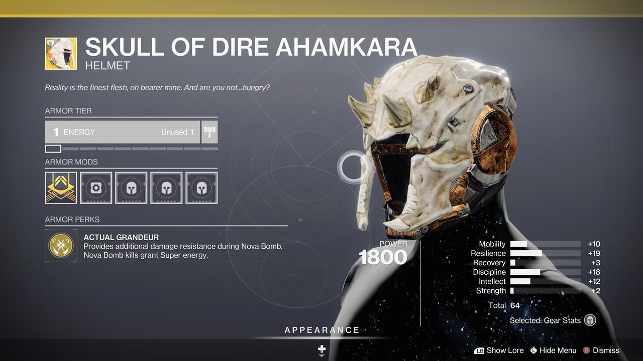 Skull of Dire Ahamkara