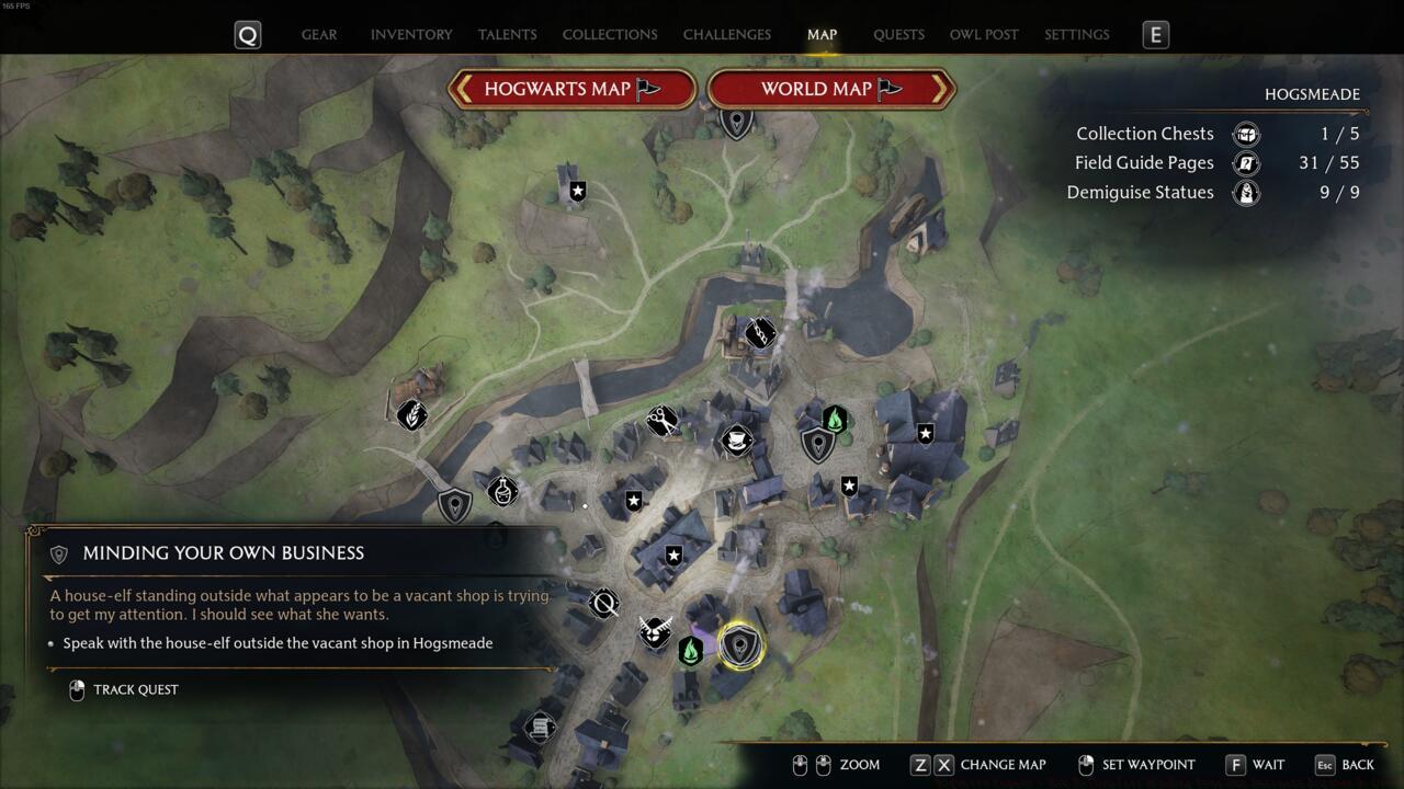 Speak to Penny the Elf in Hogsmeade