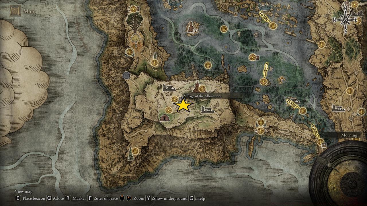 Haligtree Secret Medallion (Right) map