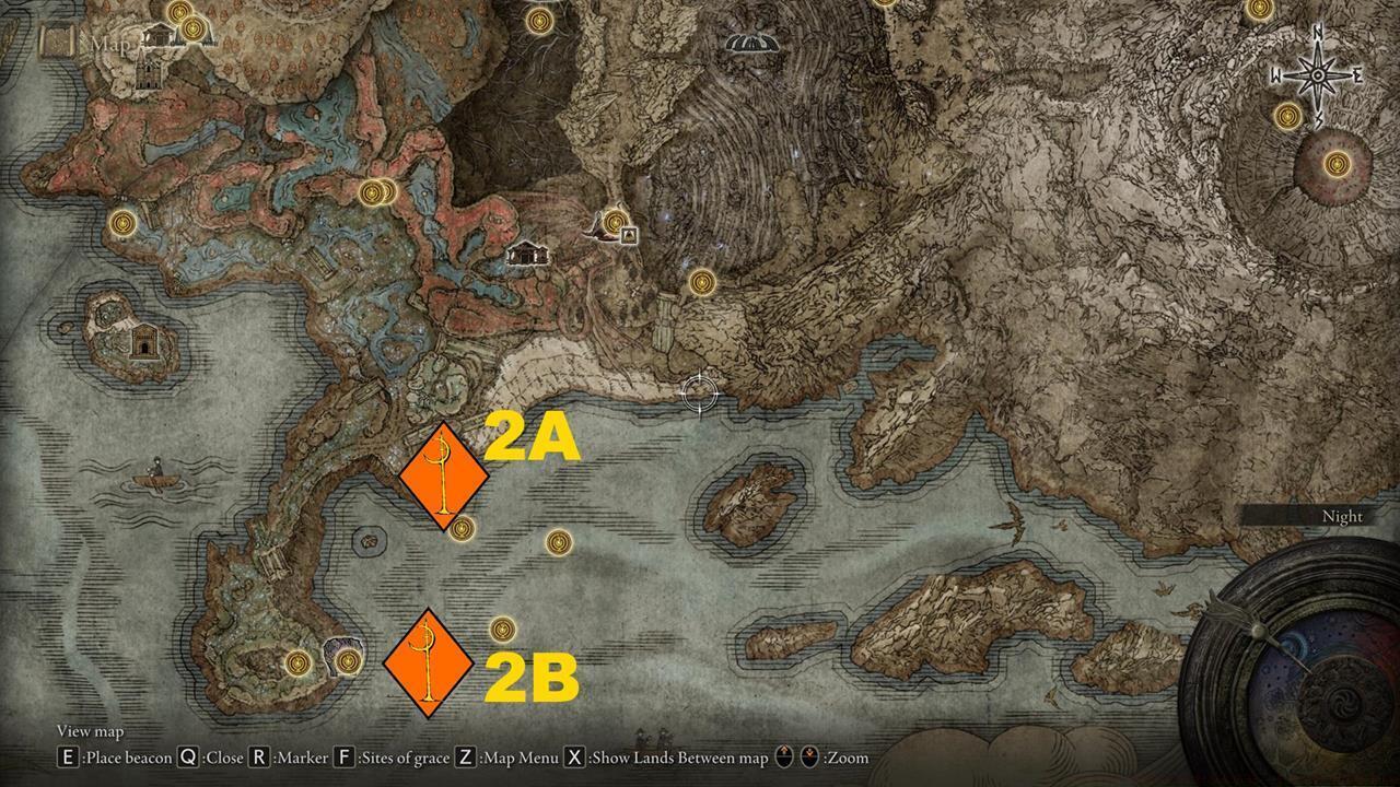 South - Miquella Crosses map
