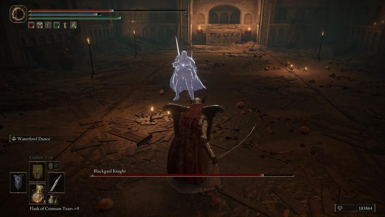 Western Nameless Mausoleum opponent: Blackgaol Knight