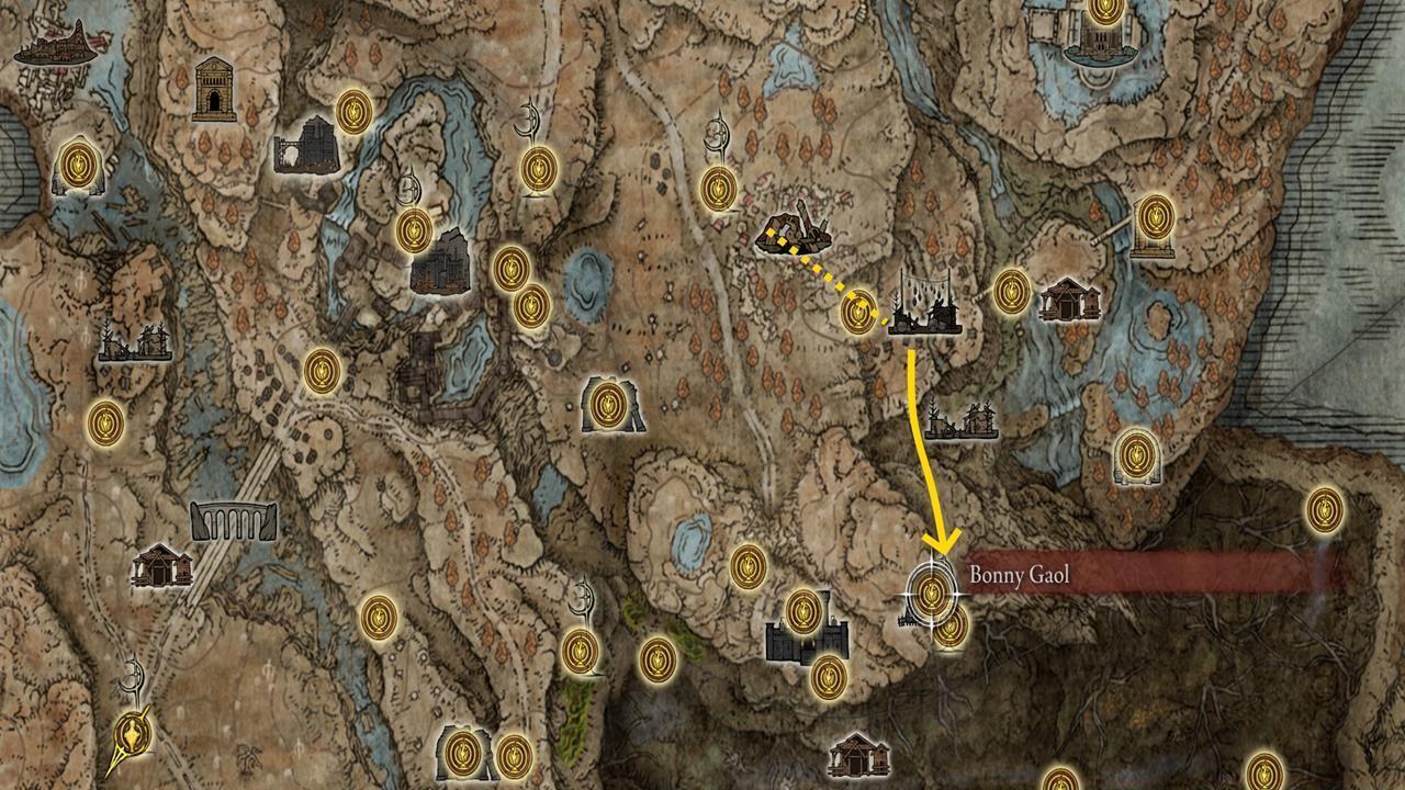 Map: Bonny Gaol location