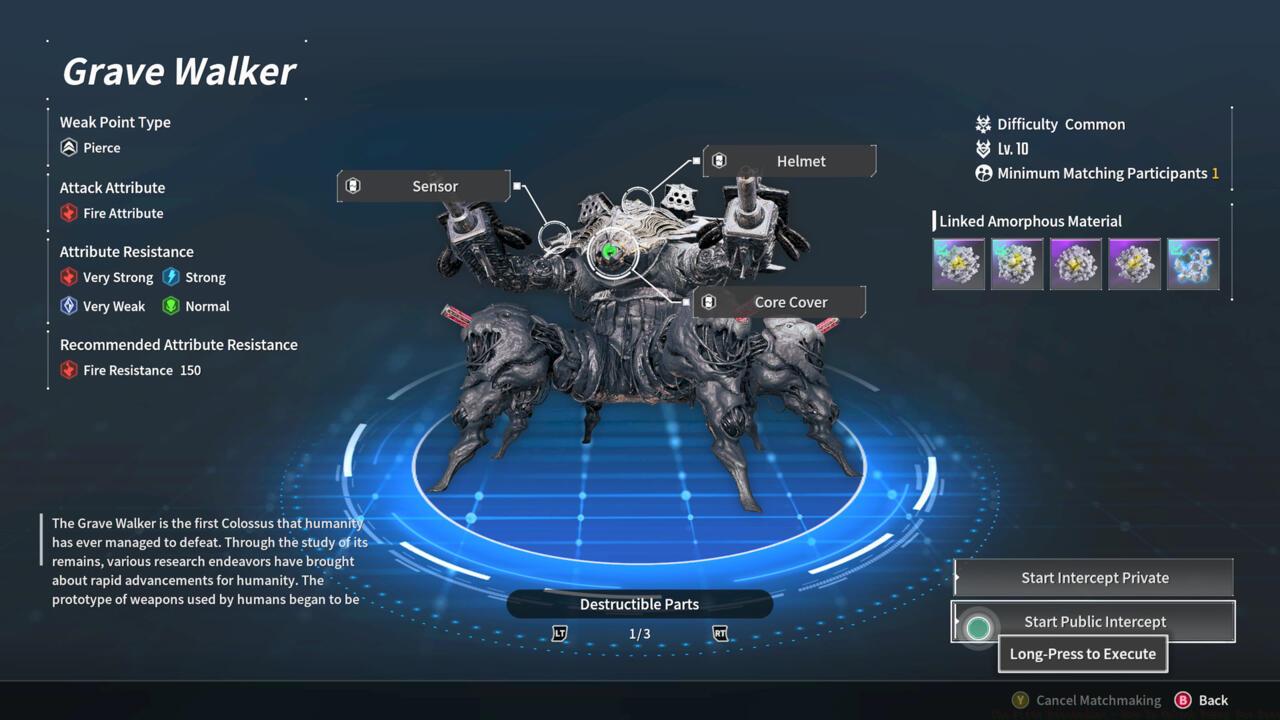 Be mindful of the Gravewalker's weaknesses