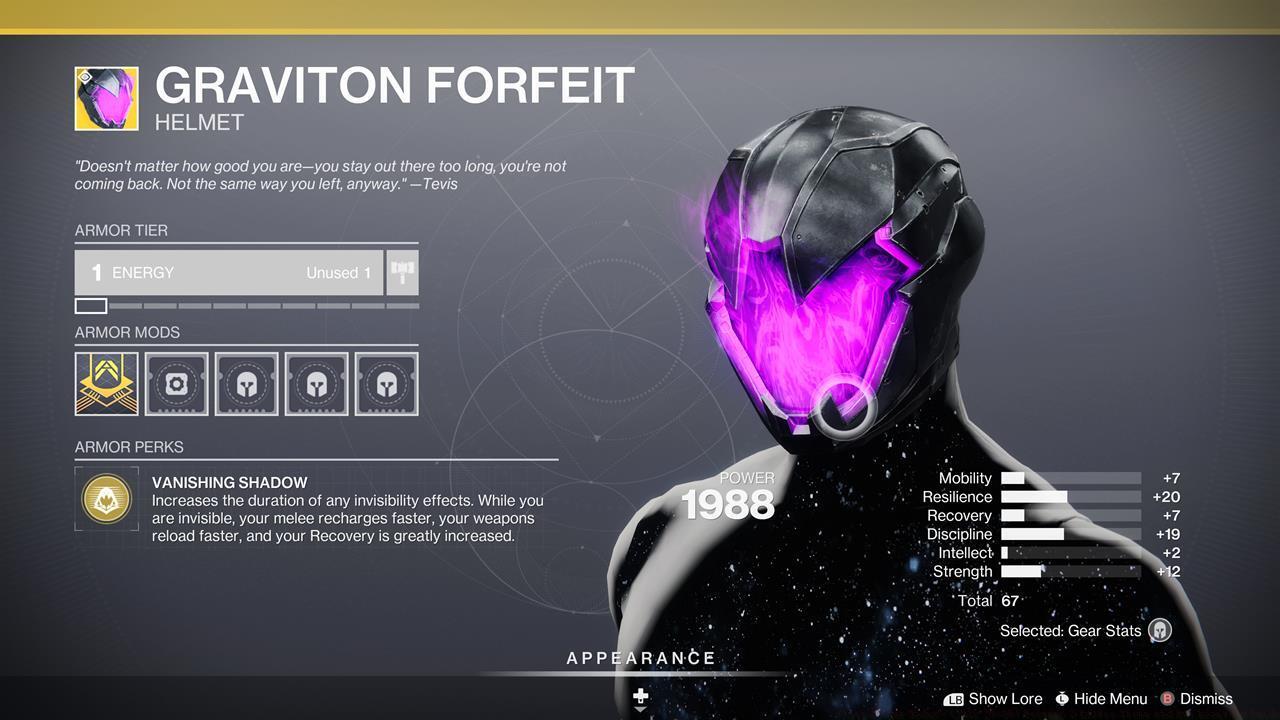 Graviton Forfeit