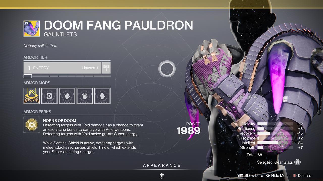Doom Fang Pauldron