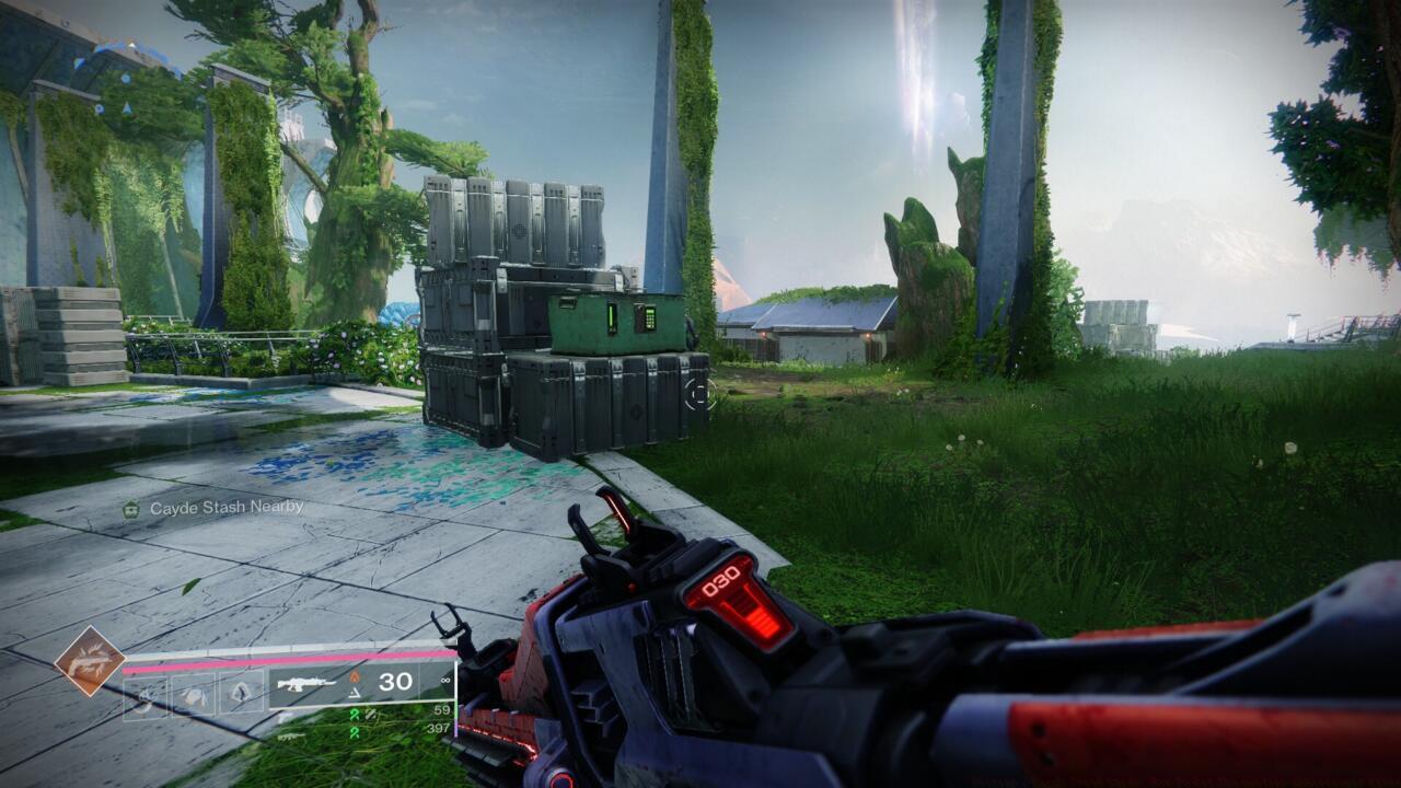 Cayde's Stash 1: On the crates near Ghost