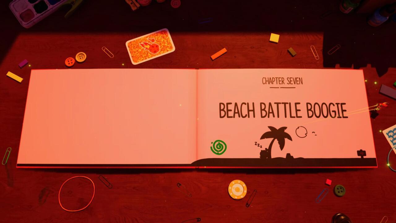 Tumba can be found under a tree on the Chapter 7 title page.