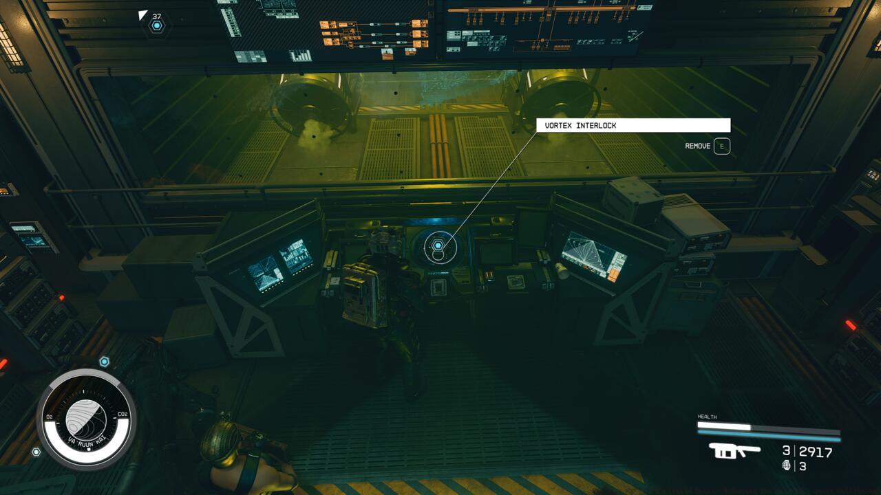 Choose to take one or two Vortex Interlocks and complete Exhuming the Past