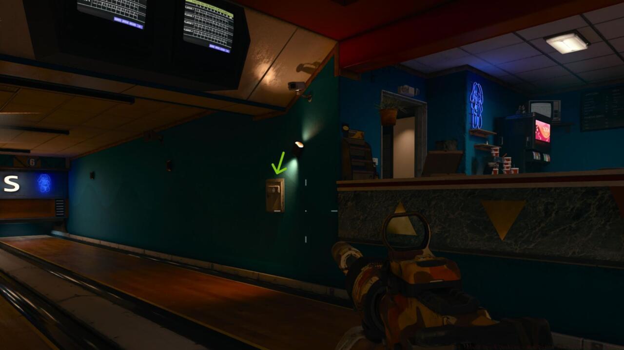 Bowling alley wall panel