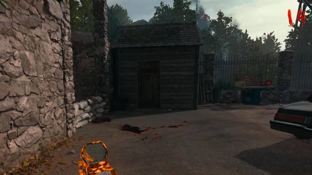 Tool Shed behind the white house on the church street