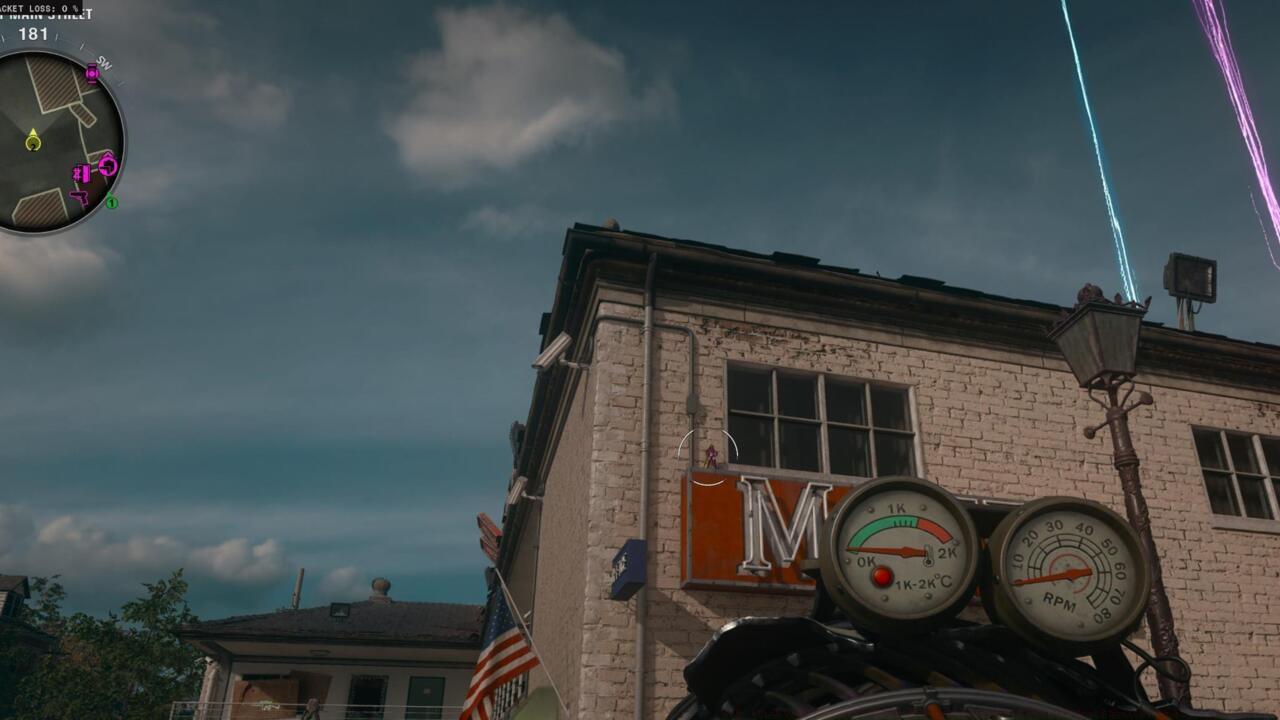 Figure on motel sign