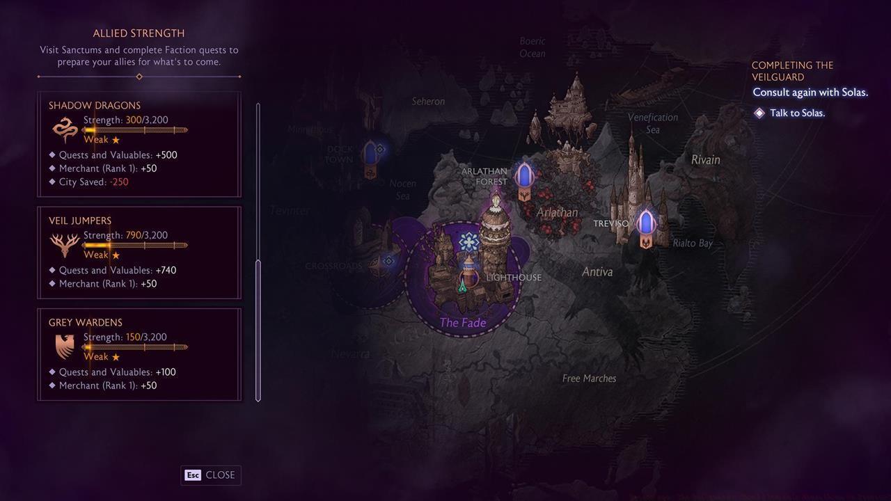 Consequence: Decrease in faction strength