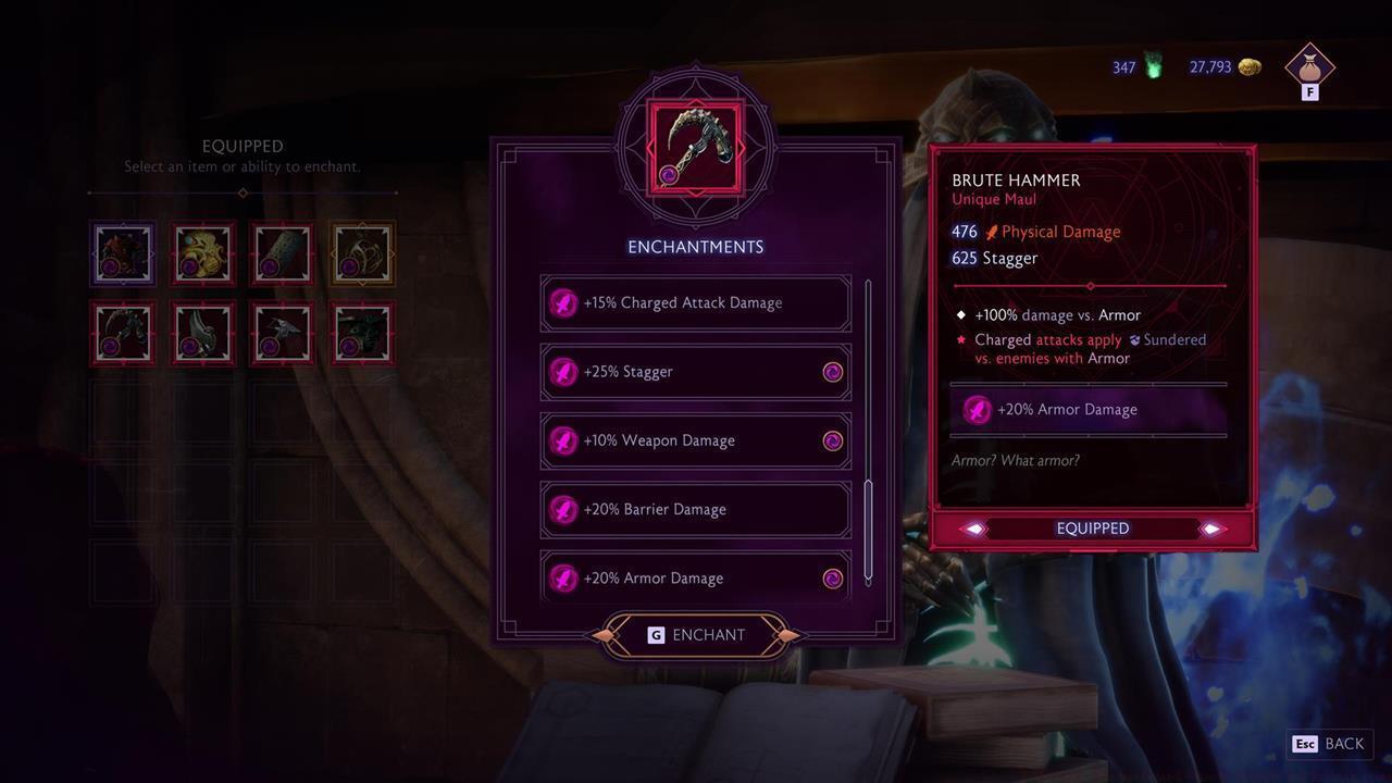 The item enchanting system