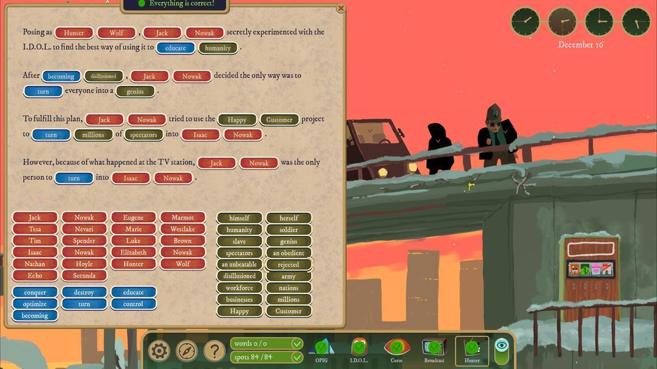 December 4: Hunter puzzle